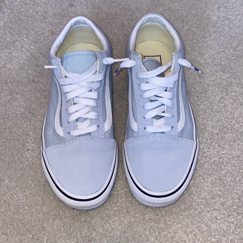 Vans light blue old skool shoe